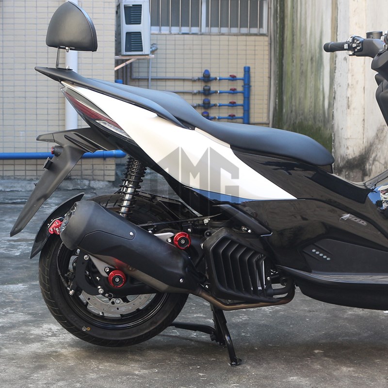 适用升仕1D 1M改装后挡泥板碳纤纹可调节后沙板泥瓦盾挡水板