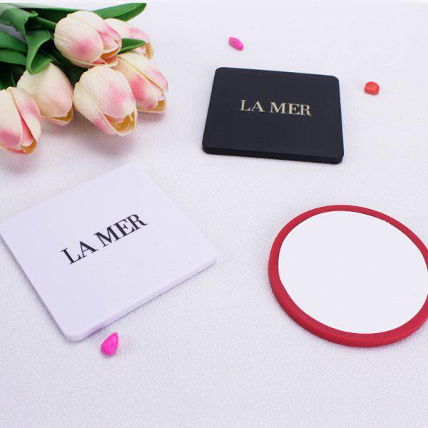 LA MER随身便携可定制LOGO耐磨高清美容化妆礼物小圆镜小镜子