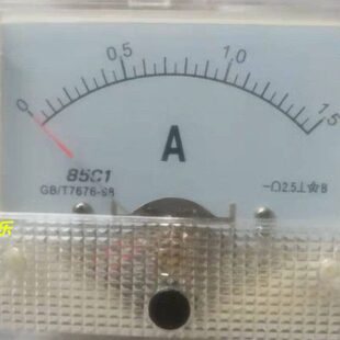 指针直流电流表85C1-1.5A 2A 3A 5A 10A 15A 20A 30A 50A 75A75MV