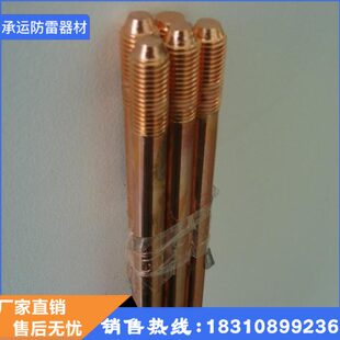 铜包钢接地棒工地电力防雷接地棒镀铜接地桩家用地线避雷接地针