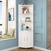 转角柜墙角置物柜客厅边角三角形柜置物架多功能欧式 拐角落收纳柜