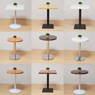 现货小方桌圆桌 酒吧桌 咖啡厅桌西餐桌 洽谈桌 甜品店快餐店桌子