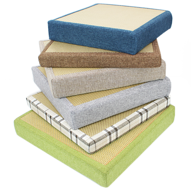 夏季凉席坐垫椅子垫实木沙发垫海绵垫榻J榻米垫飘窗垫藤席座垫定