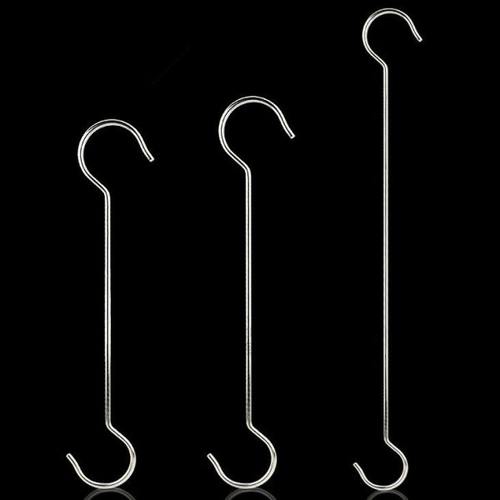 2个装80cm加长不锈钢s挂钩s勾子阳台晾衣杆长挂勾挂衣钩衣架承重