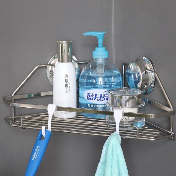 嘉宝强力吸盘置物架 卫生间不锈钢三角架 浴室吸壁式免打孔收纳架,家庭/个人清洁工具,浴室角架/置物架,淘宝优惠券,粉丝福利购,淘宝优惠卷