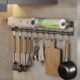 不锈钢厨房挂钩挂架置物架勺子锅铲挂钩架免打孔挂件厨具挂杆壁挂