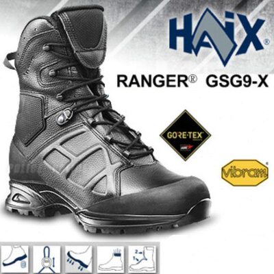德国汉克斯HAIX GSG9 X 游骑兵高筒作战靴战术靴户外靴防水男战靴
