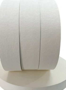 防漏封口白色皱纹纸包边纸条皱纹纸白色颗粒米粉尘封口白色皱纹纸