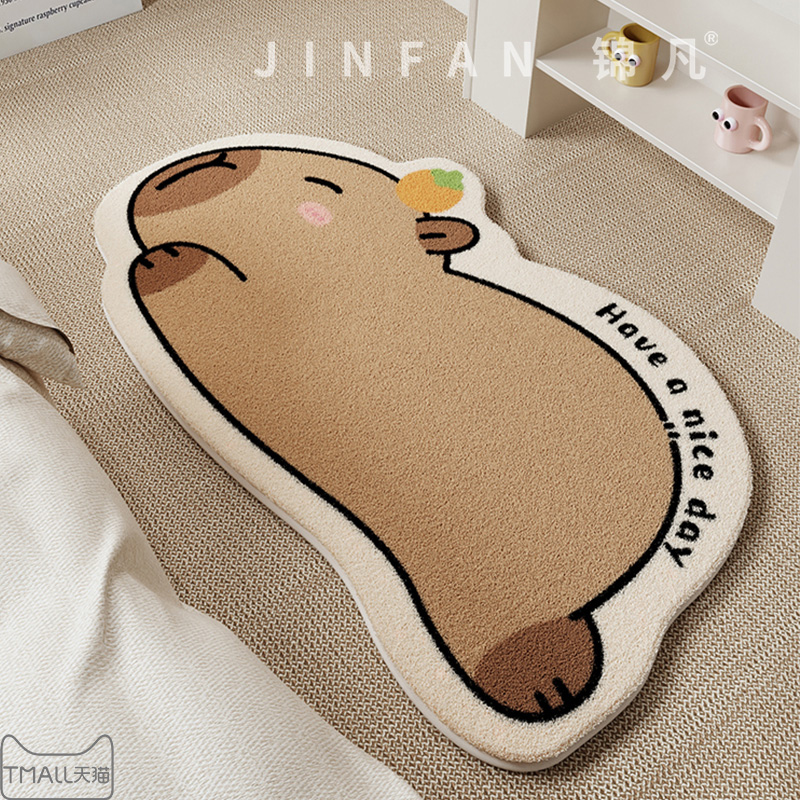 卧室床边地毯卡通地垫加厚男孩女孩客厅沙N发垫儿童房间防滑脚垫