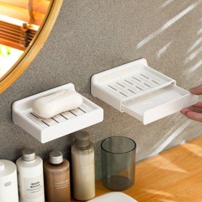 肥皂盒家用壁挂式浴室肥皂置物架免打孔沥水香皂盒吸盘肥皂收纳架,家庭/个人清洁工具,皂盒,淘宝优惠券,粉丝福利购,淘宝优惠卷