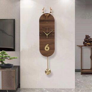 北欧风3D立体简约挂钟家用客厅餐厅背景墙卧室墙上创意装 饰挂墙钟