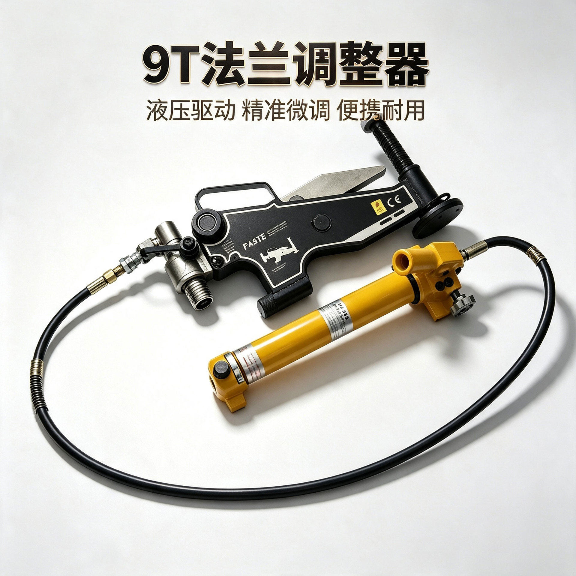机械法兰校正器法兰盘错位矫正器补偿管道变形工具9T法兰调整器