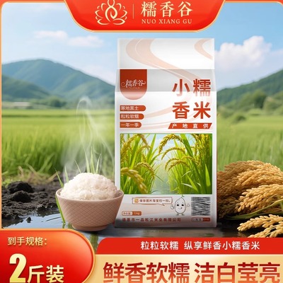 东北稻花小糯香2斤煮粥饭软糯