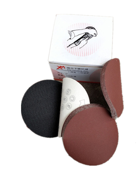 现货5寸4寸7寸9寸植绒砂纸打磨机圆形干磨沙纸圆盘自粘拉绒抛光打