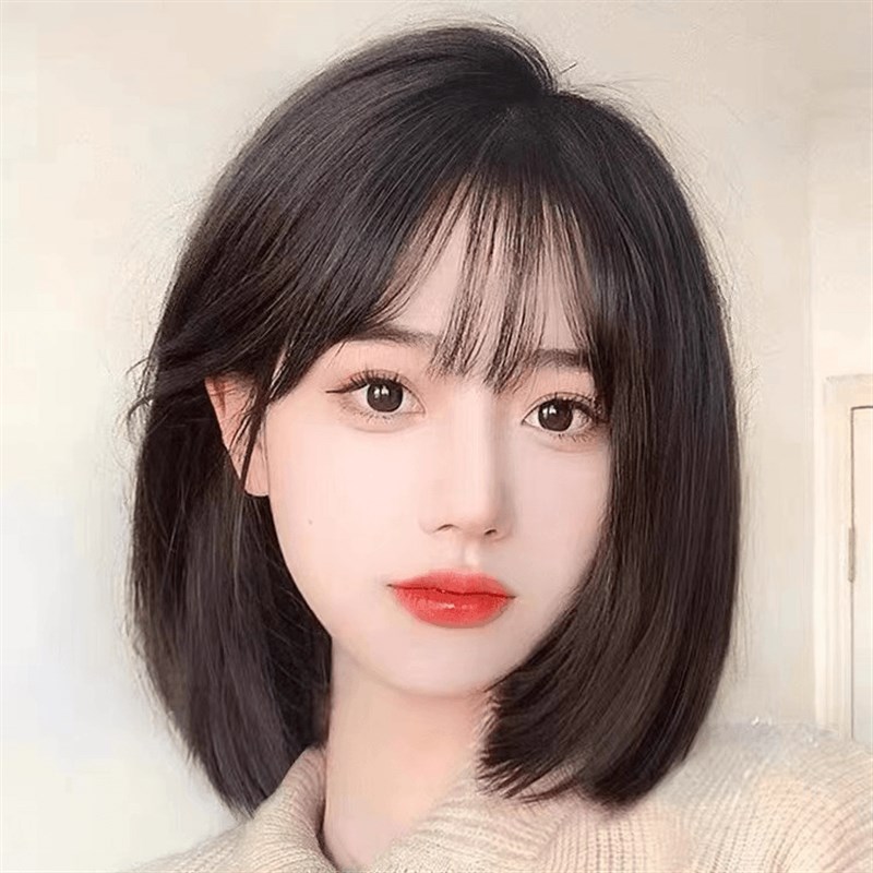 假发女全头套真发短发自然隐x形透气轻薄光头化疗全真人发丝假发