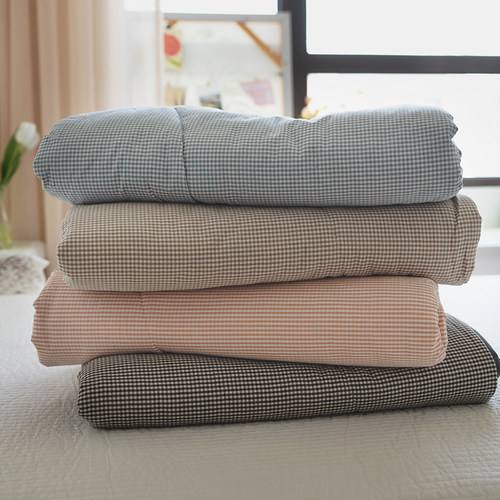 夏被四件套夏凉被空调被全棉可水洗单人水洗棉薄被芯双人春秋夏季