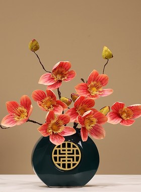 新中式陶瓷花瓶客厅沙发角几茶室博古架摆件家居小众高级软装饰品