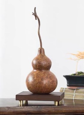 文创礼品铜葫芦摆件天然家居装饰品客厅办公室桌面吉祥礼物摆设