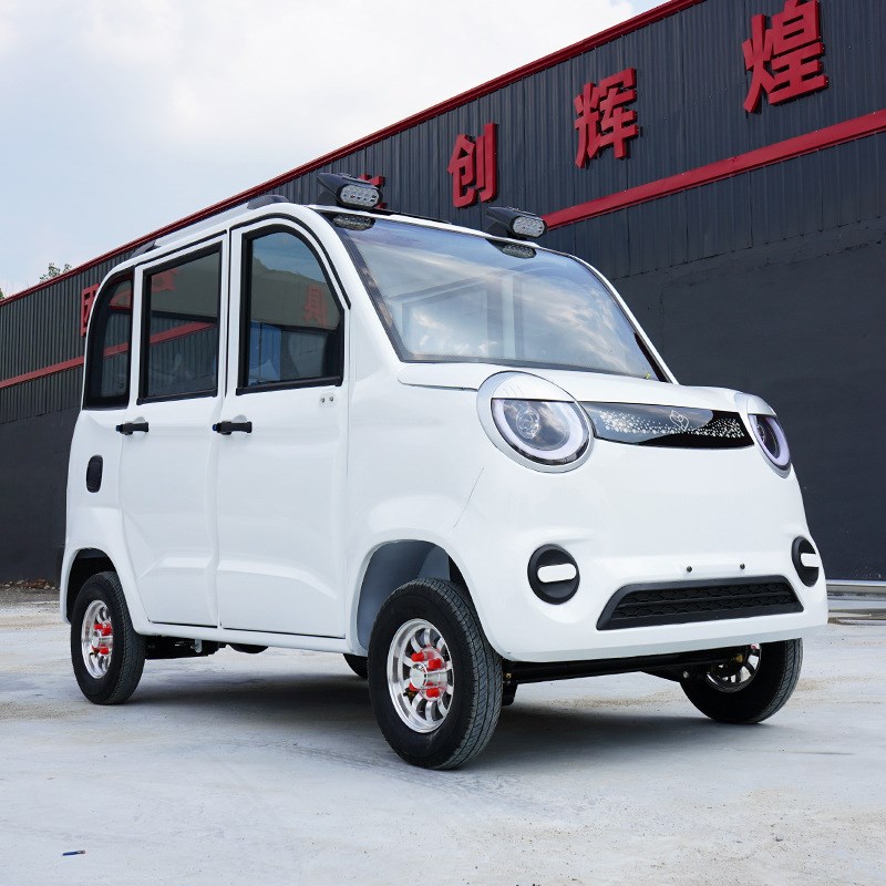 家用代步车电动四轮车 小型四座电车全封闭带空调系能源汽车