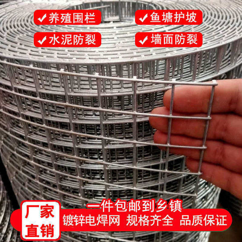 速发铁网子围养殖网铁丝网加粗拦鸡养鸡围网防锈网格网果园圈地围