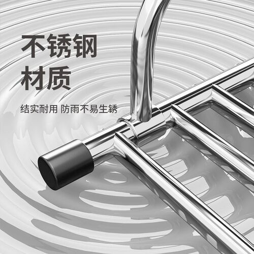 不锈钢窗外小型晾晒架阳台晾衣架护栏晒鞋架折叠挂晒被子架子窗户