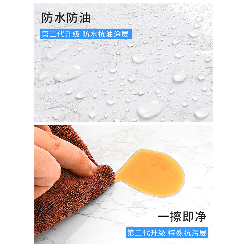 厨房贴纸防水防油自粘墙纸墙贴纸墙面油烟墙壁防火耐高温加厚墙贴