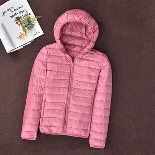 2019新款轻薄款羽绒服女短款超轻便加肥加大码胖mm200斤胖妹妹特
