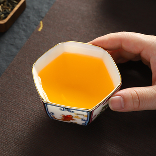喝茶功夫茶盏送礼 陶瓷茶杯个人主人杯单杯白瓷品茗杯男士