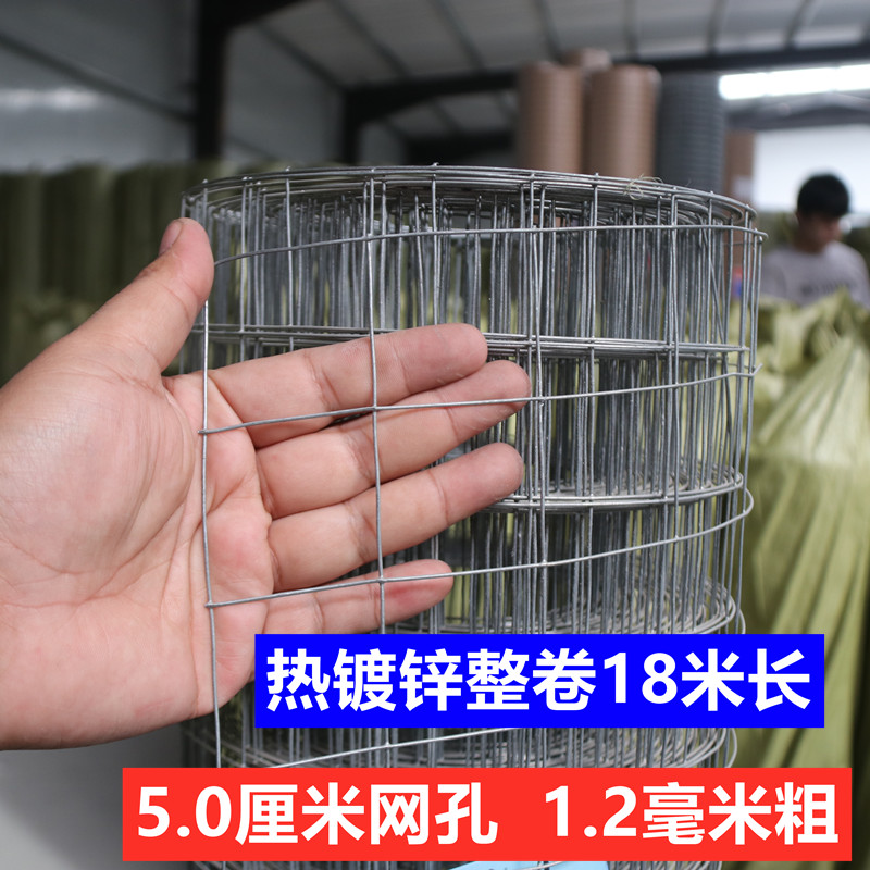 镀锌铁丝网围栏养殖养鸡鸭钢丝防护铁网装玉米圈网格网片家用户外