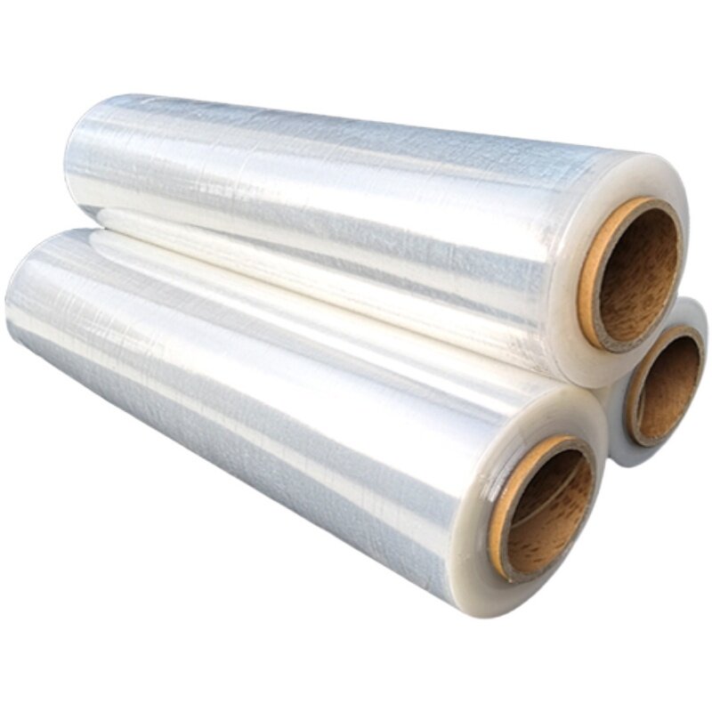 pe拉伸缠绕膜打包膜大卷保鲜膜工业缠绕膜50cm包装膜塑料保护膜