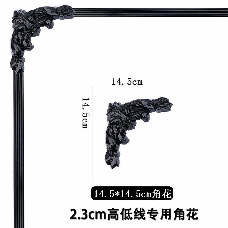 法式pu石膏花线条装饰背景墙边框 转角pvc花天花板吊顶造型角新款