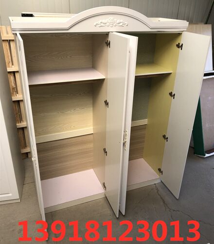 新款环保型烤漆板式衣柜 白色烤漆衣橱 两门衣柜三门衣.柜四门衣