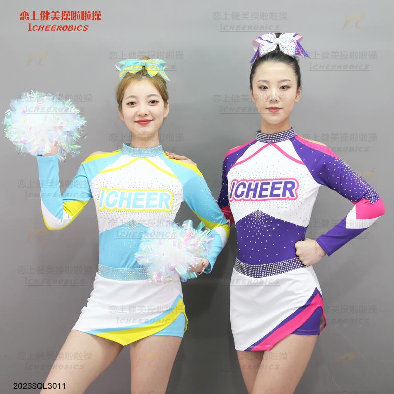 定制花球啦啦操比赛服装儿童啦啦队表演舞蹈演出六一开Z幕式中小