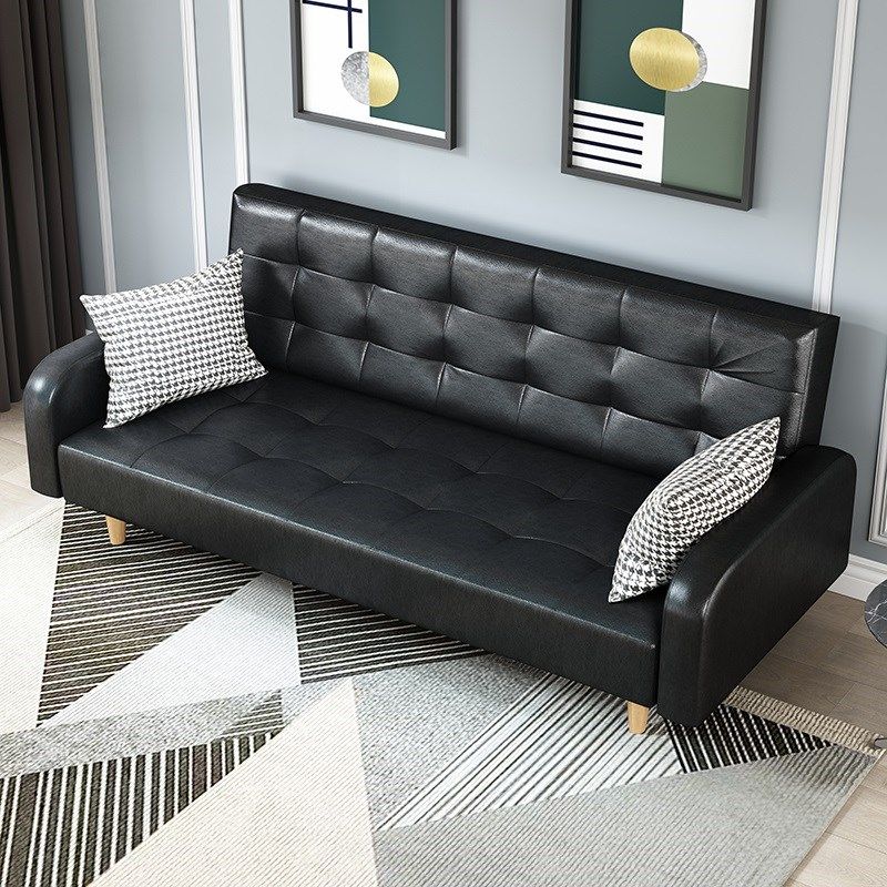 皮革沙发小户型折叠沙发床客厅商务接待商店办公室沙发廊理发酒吧,住宅家具,皮布沙发,淘宝优惠券,粉丝福利购,淘宝优惠卷