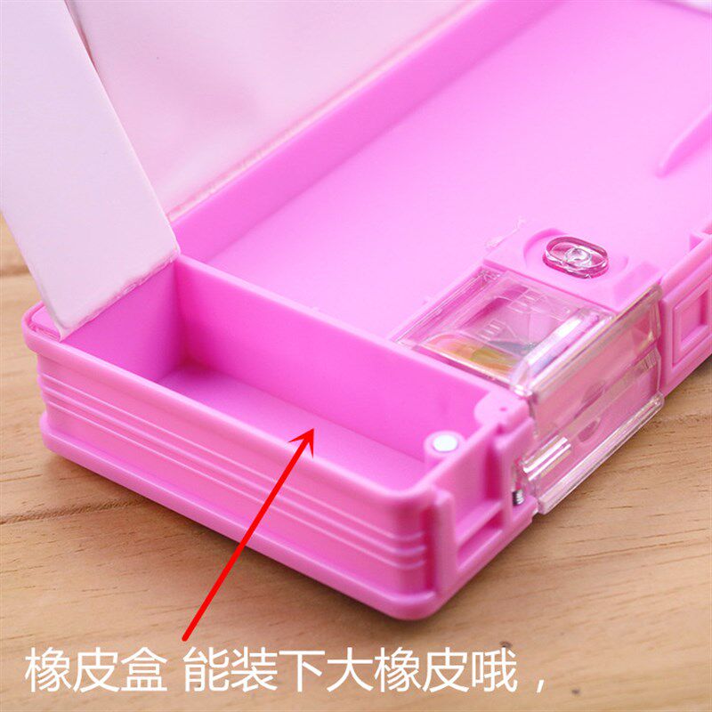 包邮文具盒女小学生网红铅笔盒多功能男幼儿园塑料笔盒大容量双层