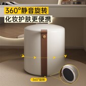 化妆凳轻奢高级感主卧室旋转化妆椅梳妆台单独凳子实木圆凳梳妆凳