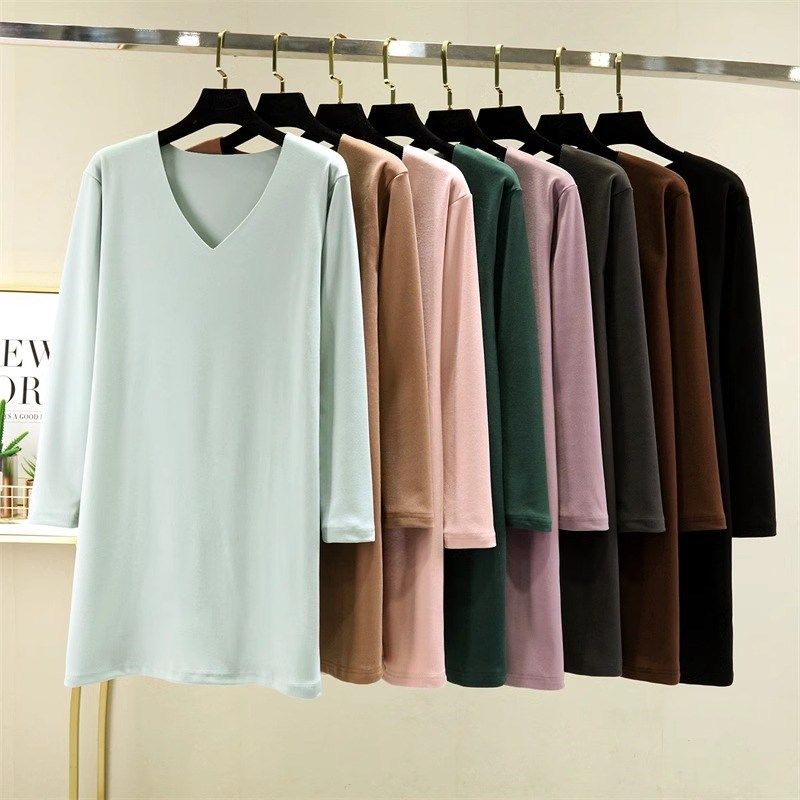 秋冬德绒睡裙家居裙女宽松V领中长款a字裙加厚保暖长袖打底连衣裙,女士内衣/男士内衣/家居服,睡裙,淘宝优惠券,粉丝福利购,淘宝优惠卷