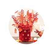 2024新年创意客厅装 饰摆件 饰过年摆件龙年春节抱抱桶居家客厅装