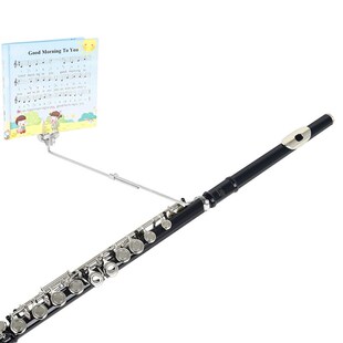 长笛支架便携式乐谱支架行进乐谱夹子曲谱固定夹普夹木管乐器配件