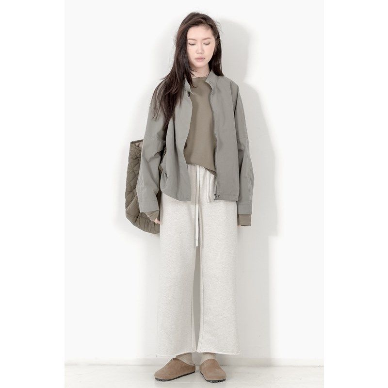 KNgs 春季复古简约宽松不束脚纯棉松紧腰阔腿直筒裤九分裤卫衣女,女装/女士精品,卫裤,淘宝优惠券,粉丝福利购,淘宝优惠卷