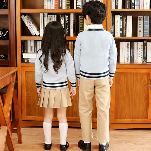男女童装春秋学院风冬装班服开衫毛衣套装中小学生校服幼儿园园服