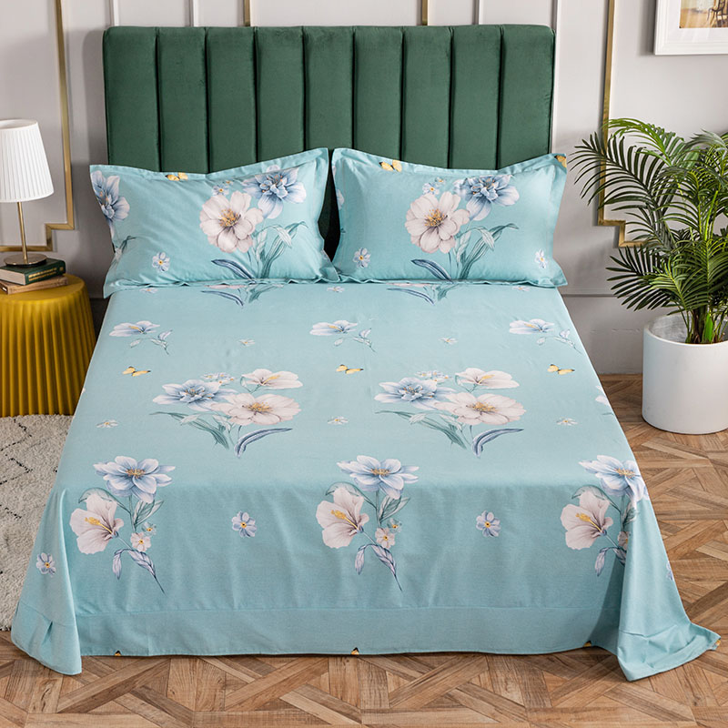 床单单件纯棉加厚全棉磨毛1.5米1.8m米床单双人单人加大床上用品