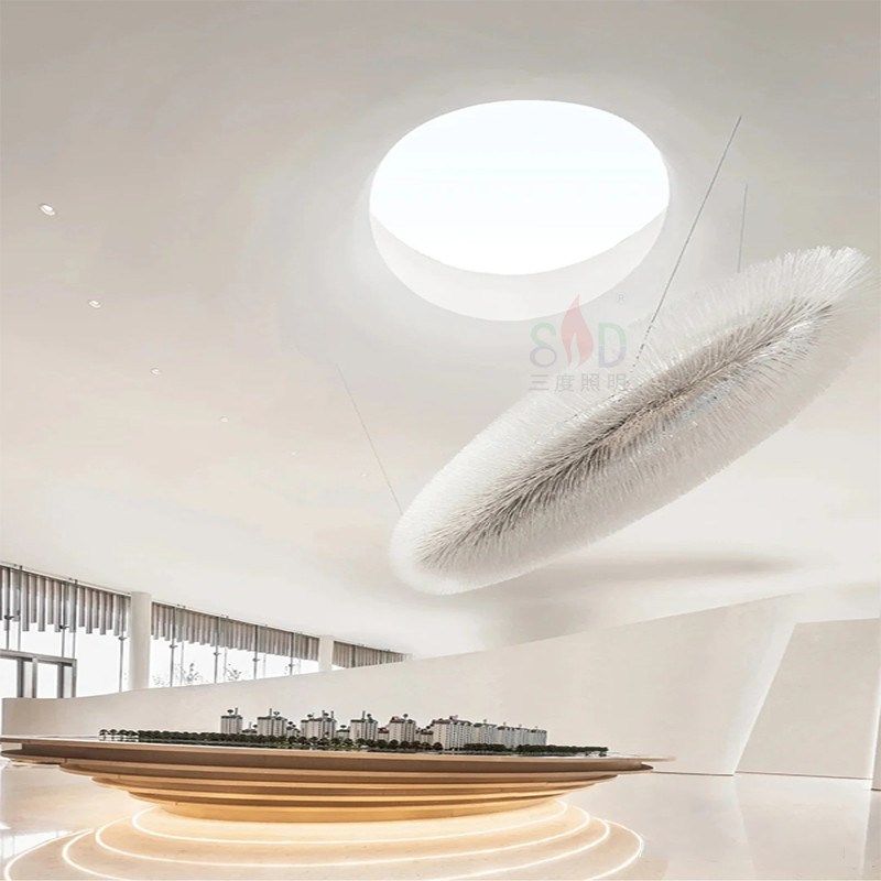 个性创意海胆造型吊灯酒店大堂商场中庭餐厅吧台酒吧KTV售楼部沙,家装灯饰光源,酒店/宴会厅/餐饮吊灯,淘宝优惠券,粉丝福利购,淘宝优惠卷