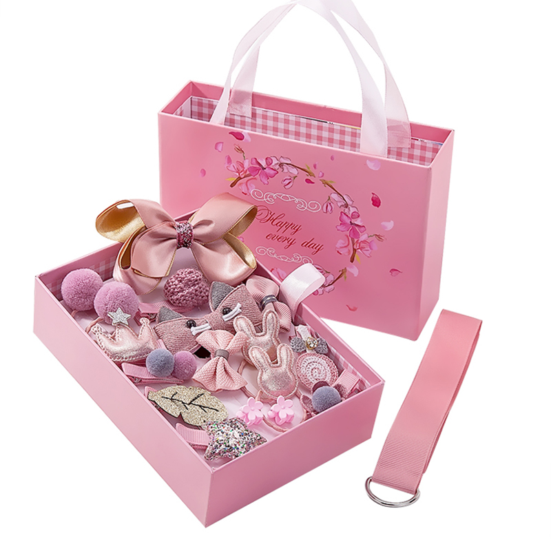 儿童发饰小女孩头饰发夹韩国皮筋头绳宝宝公主皇冠发卡礼盒套装