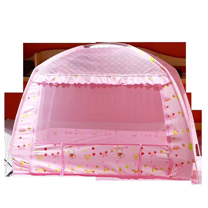 婴儿床蚊帐宝宝防蚊帐罩儿童床帐蒙古包带支架幼儿园有底防摔纹帐,婴童用品,婴童蚊帐/婴童防摔蚊帐,淘宝优惠券,粉丝福利购,淘宝优惠卷