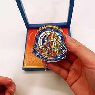 洪崖洞旋转金属冰箱贴城市风景磁贴装 饰留言贴旅游纪念伴手礼摆件