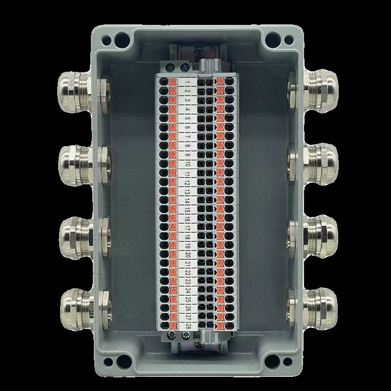 4进4出铸铝接线盒带端子按钮过线盒防爆工控盒耐高温抗冲击金属箱,电子/电工,安防配件,淘宝优惠券,粉丝福利购,淘宝优惠卷