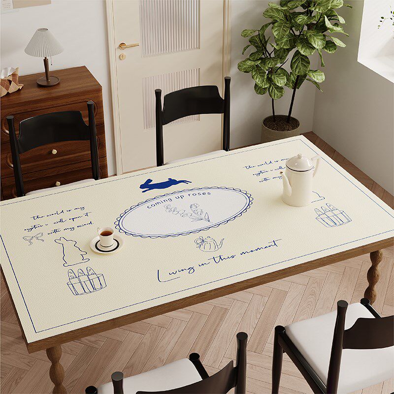 法式复古餐桌垫防水防油免洗皮革茶几台桌布桌面保护垫家用书桌垫,居家布艺,桌布,淘宝优惠券,粉丝福利购,淘宝优惠卷