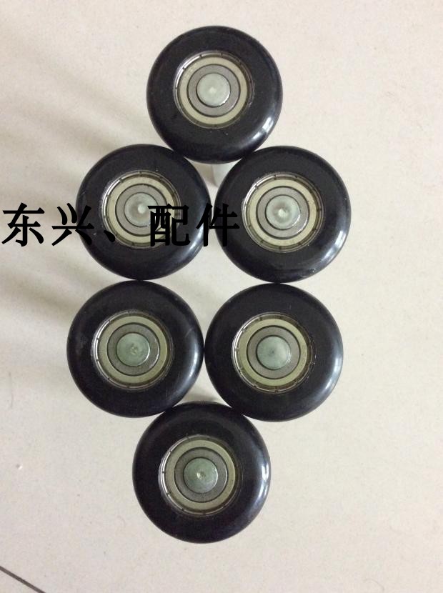 新款封闭轴承滑轮工程轮子车库门滑轮尼龙轱辘轨道轮轱辘翻板门轮