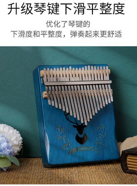 润扬单板拇指琴卡林巴琴21音初学者学生入门手指琴拇指钢琴YP-08